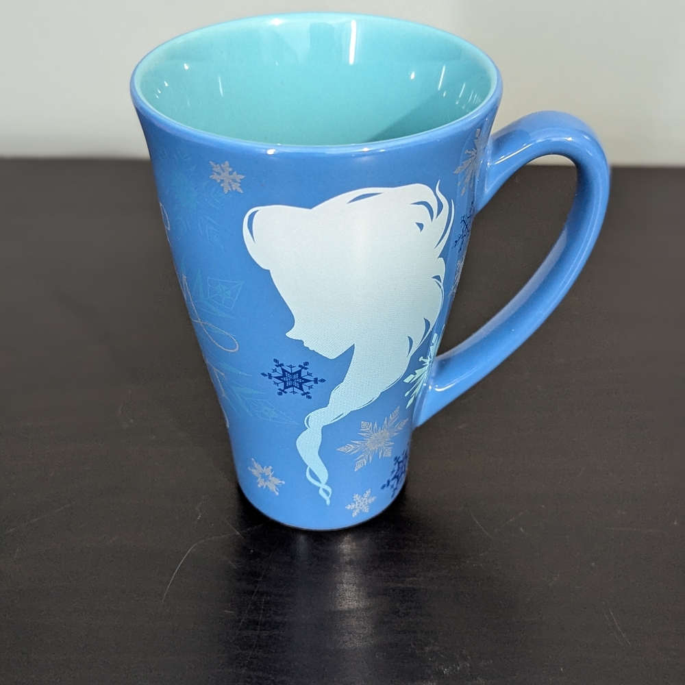 Disney Frozen Elsa & Anna Silhouette Keep Calm and Let It Go Ceramic Mug 12 Oz - Picture 5 of 10